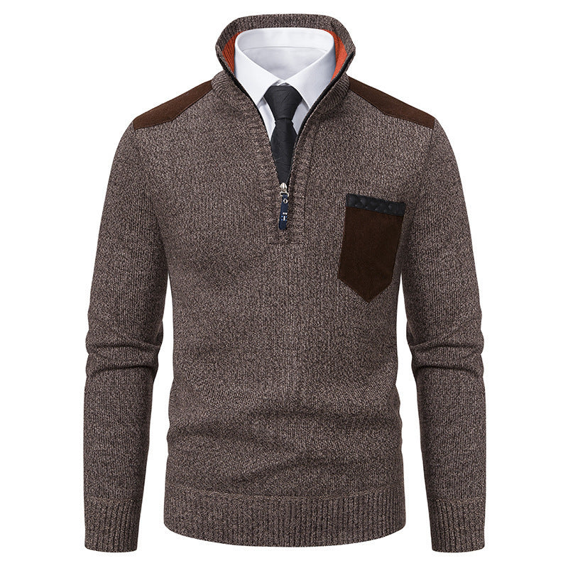 Stylish men's sweater with high collar Lune London