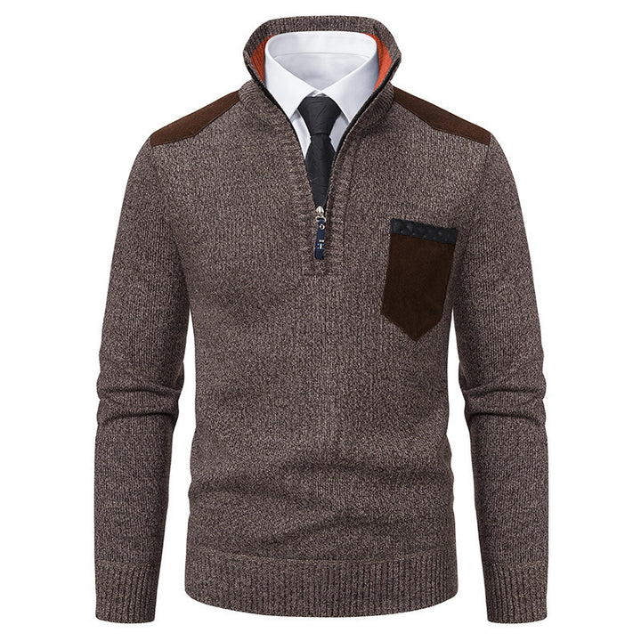 Stylish men's sweater with high collar Lune London