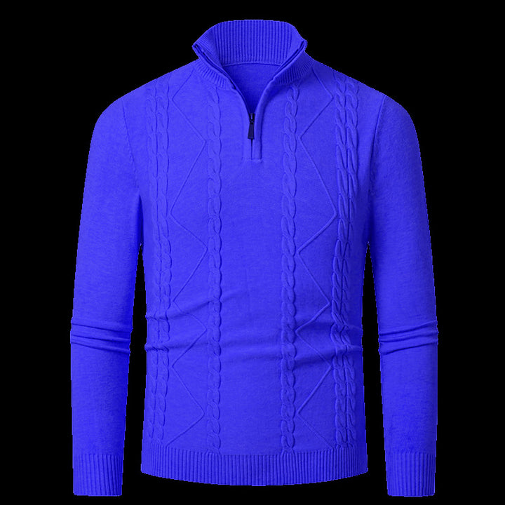 Men's knit sweater with zip closure trendy Lune London