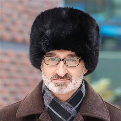 Fur hat for men with ear protection Amarae