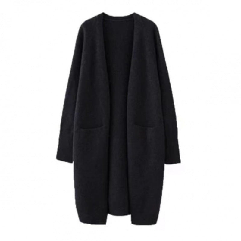 Manteau en tricot oversize pour femmes avec poches et coupe décontractée Chic & Stil