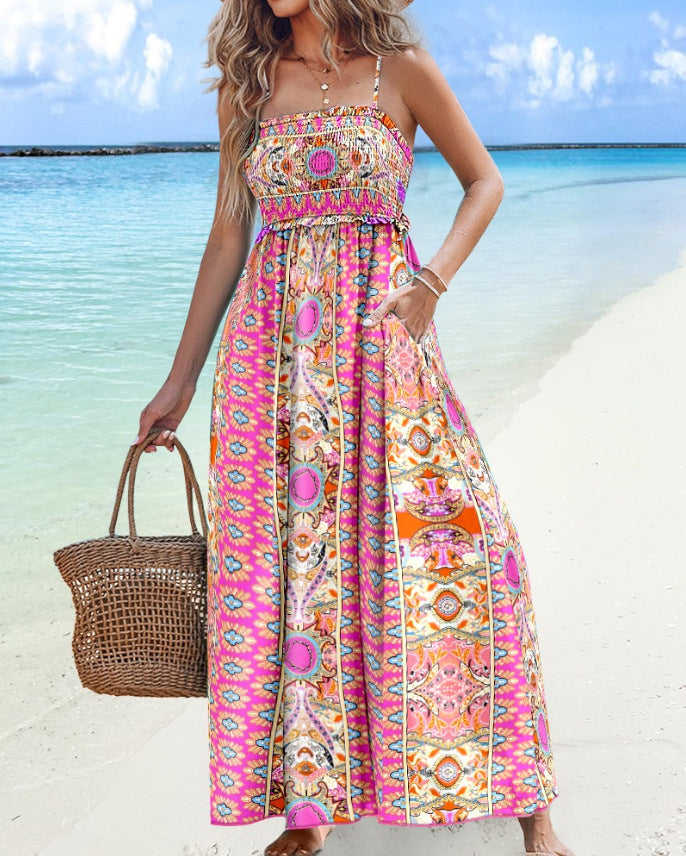 Lune London Abstract Design Sleeveless Maxi Dress for Women