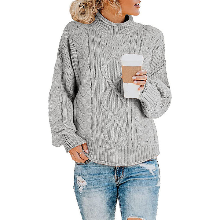 Thick Cable Knit Sweater for Women Lune London