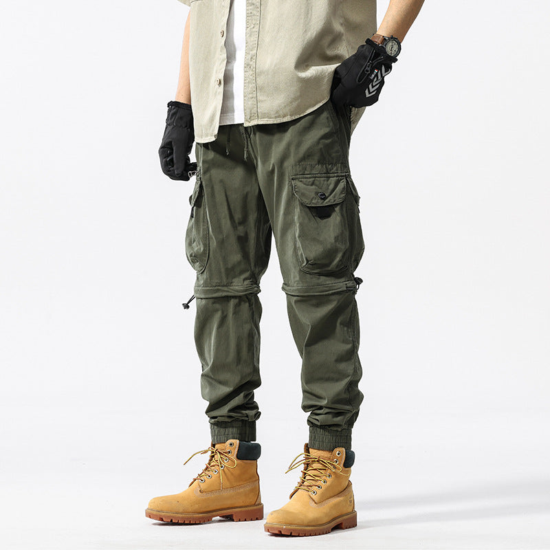 Functional cargo pants for men with adjustable waist and multi-use pockets Lune London