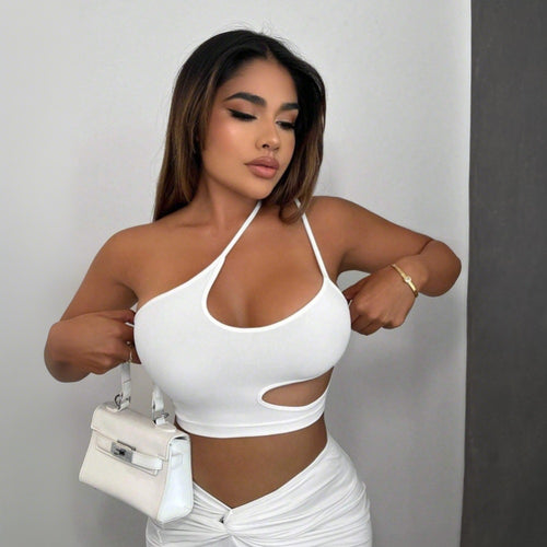 Chic & Stil Women's Sleeveless Cut-Out Top