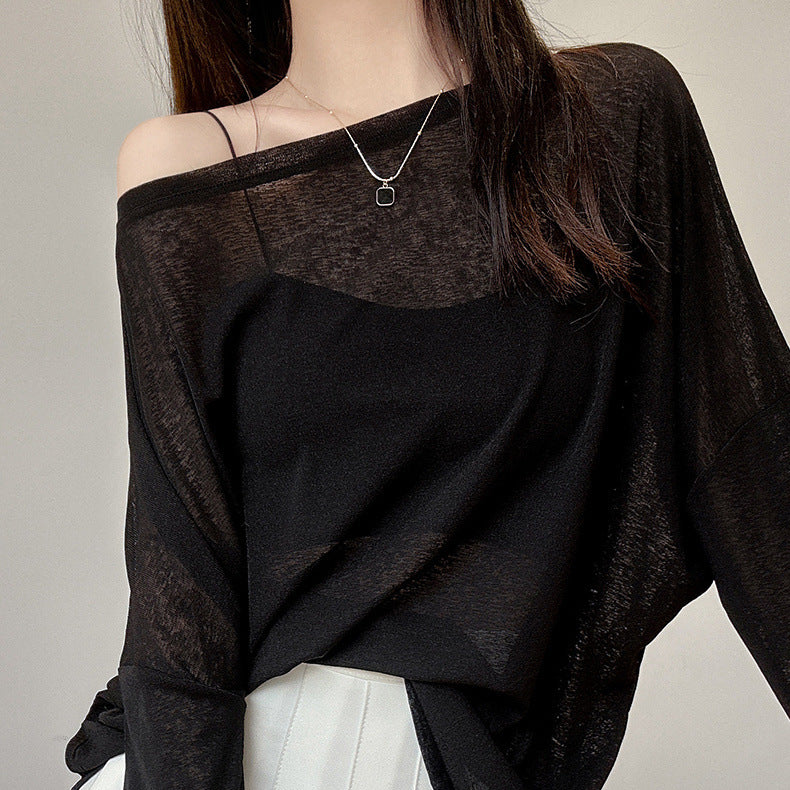 Chemise décontractée pour femme à manches longues avec détails texturés fins Chic & Stil