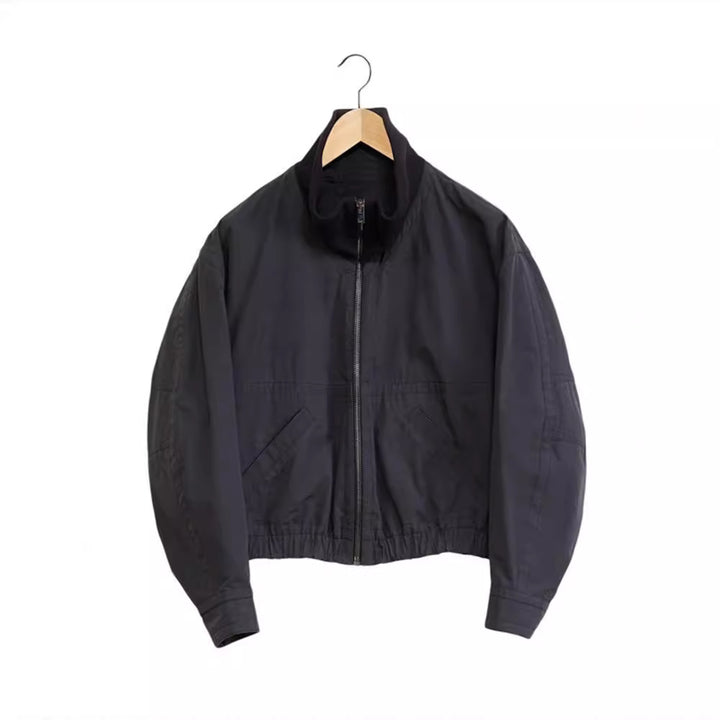 Veste à capuche décontractée pour femmes avec col montant et fermeture éclair sur le côté Chic & Stil