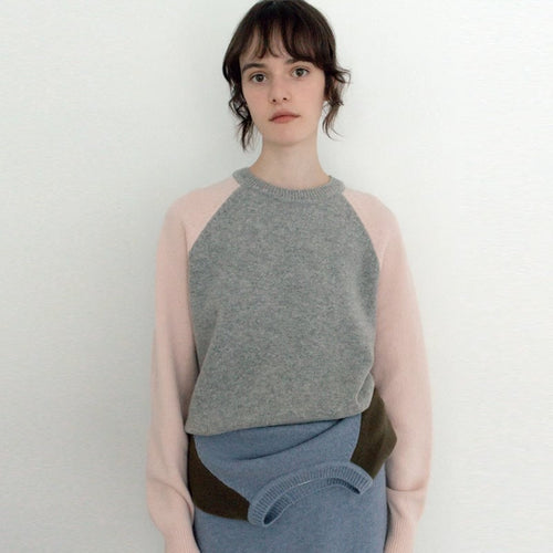 Pull tricoté sportif pour femmes avec manches raglan Chic & Stil