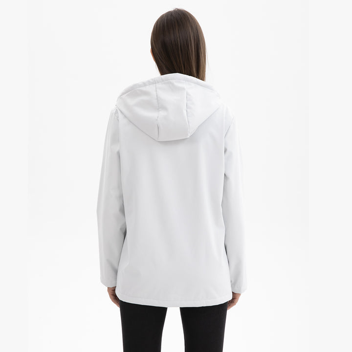 Women's functional water-repellent transition jacket with hood Lune London