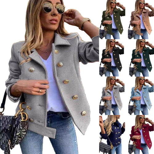 Women's clothing JACKKE with gold buttons and a casual chic cut