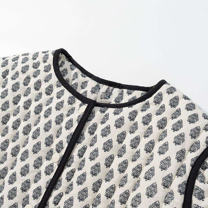 Veste matelassée pour femmes avec motif tendance et poches pratiques Chic & Stil