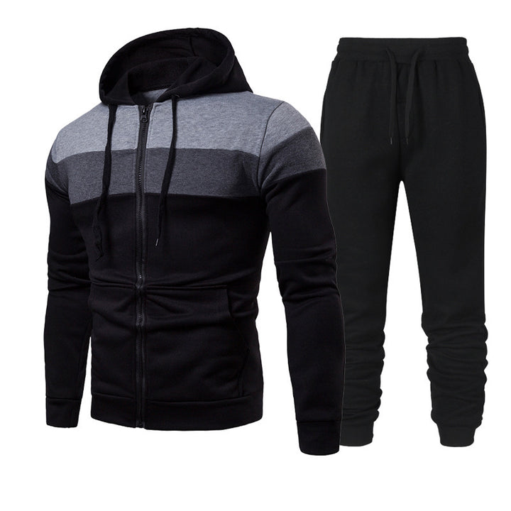 Men's sporty leisure set with a chic and stylish color block design