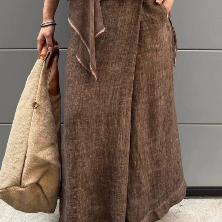 Wide linen pants for women Lune London