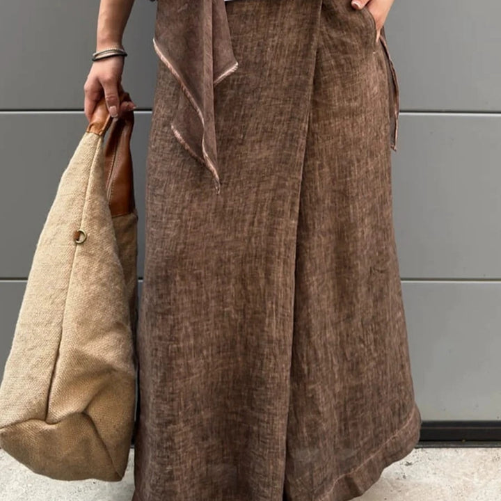 Wide linen pants for women Lune London