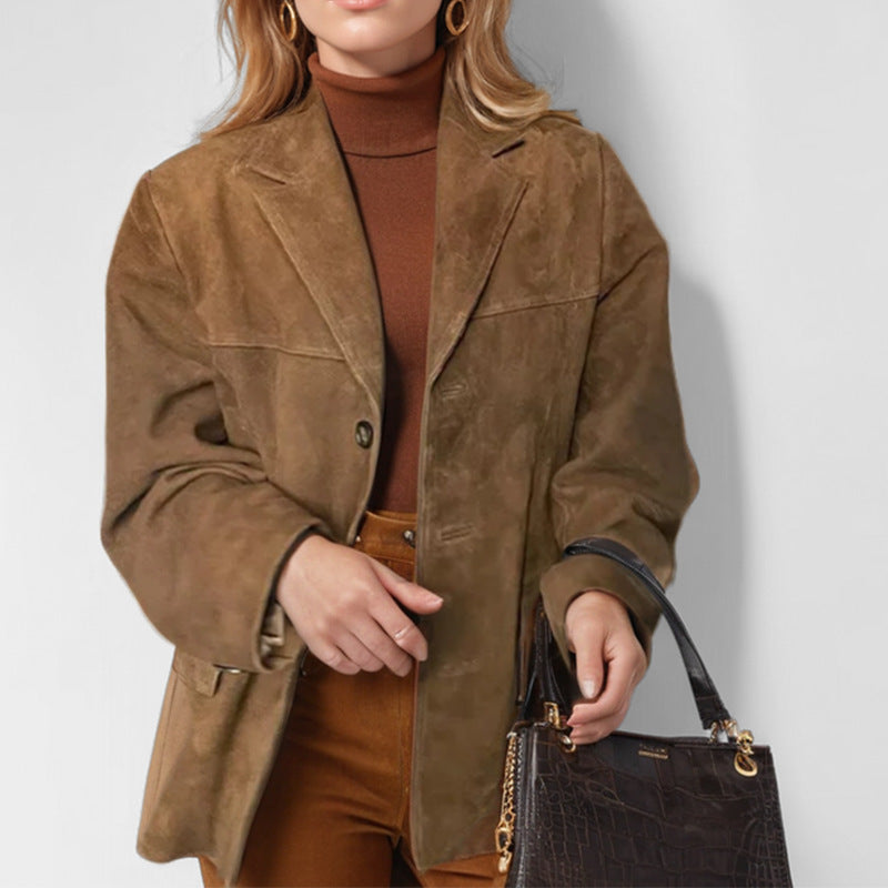 Ladies Elegant Suede Jacket Lune London