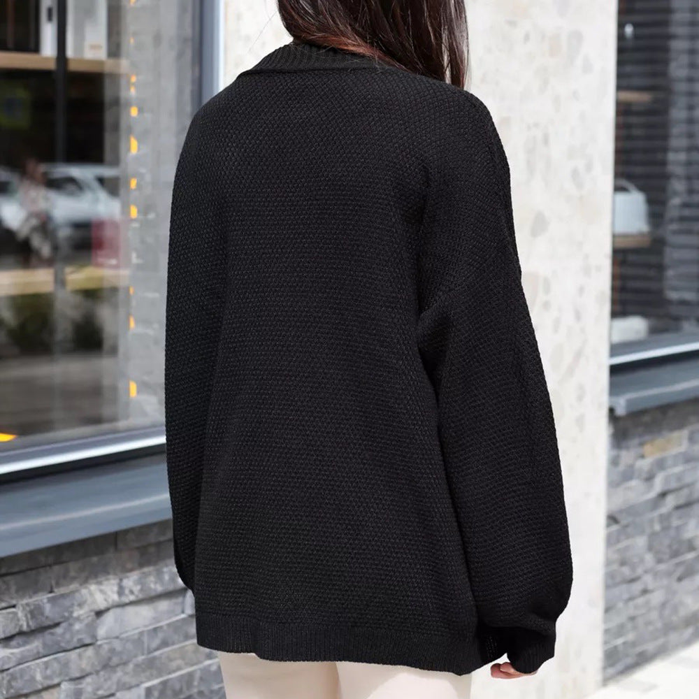 Cardigan décontracté pour femmes avec une coupe ample et des manches profondes Chic & Stil