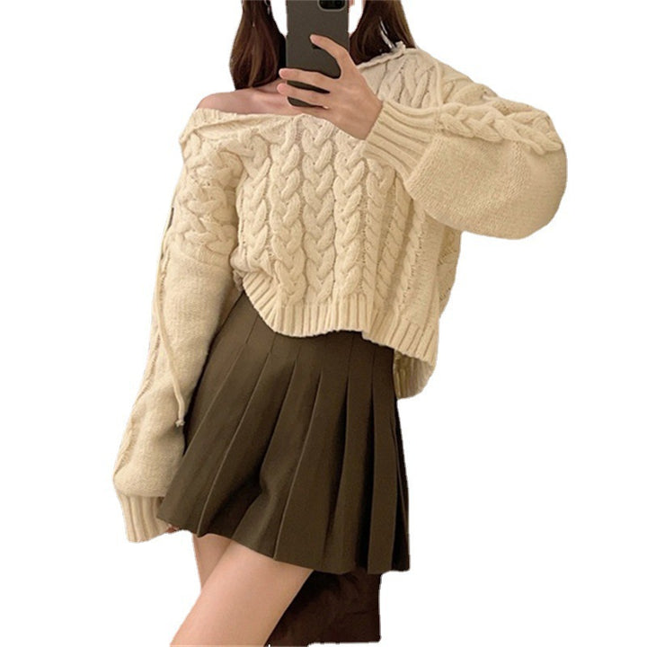 Poncho en tricot confortable pour femmes avec motif en câble Chic & Stil