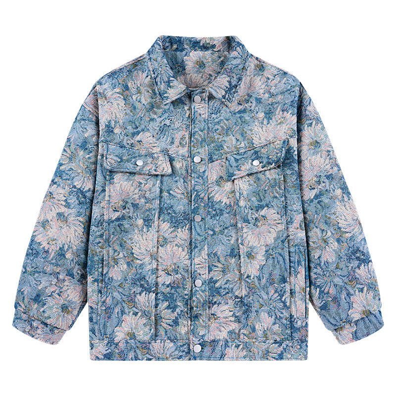 Trendy floral pattern jacket for women Lune London