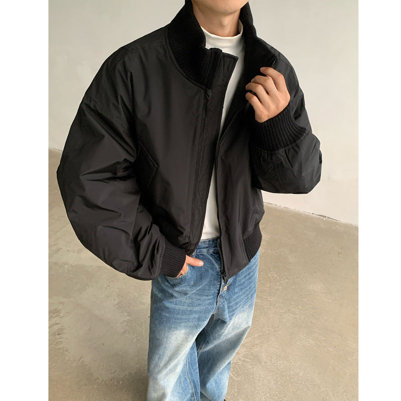 Casual bomber jacket for men with high collar and practical pockets Lune London