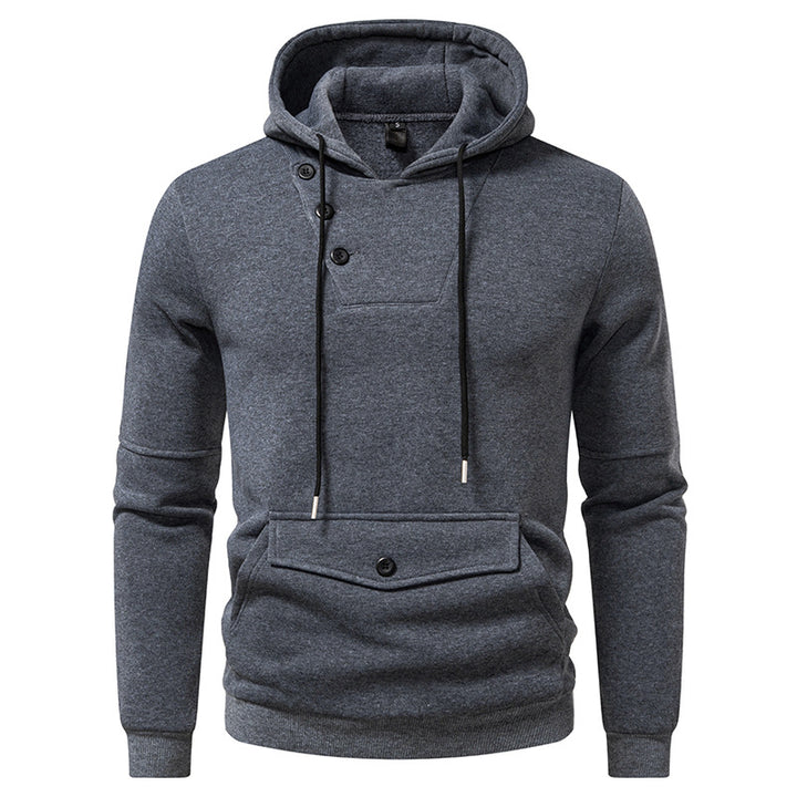 Men Stylish Hooded Sweatshirts with Chic and Stylish Button Details