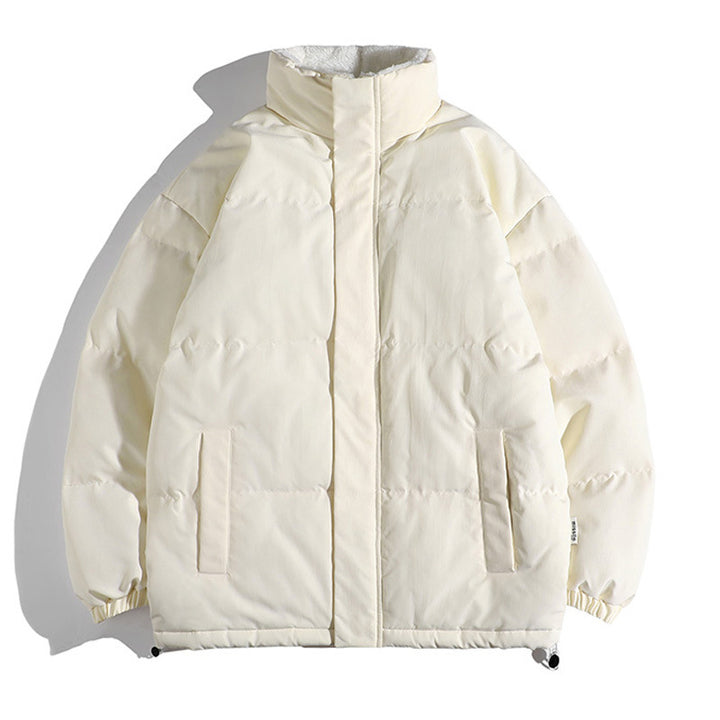 Ladies warming down coat with high collar and side pockets Lune London