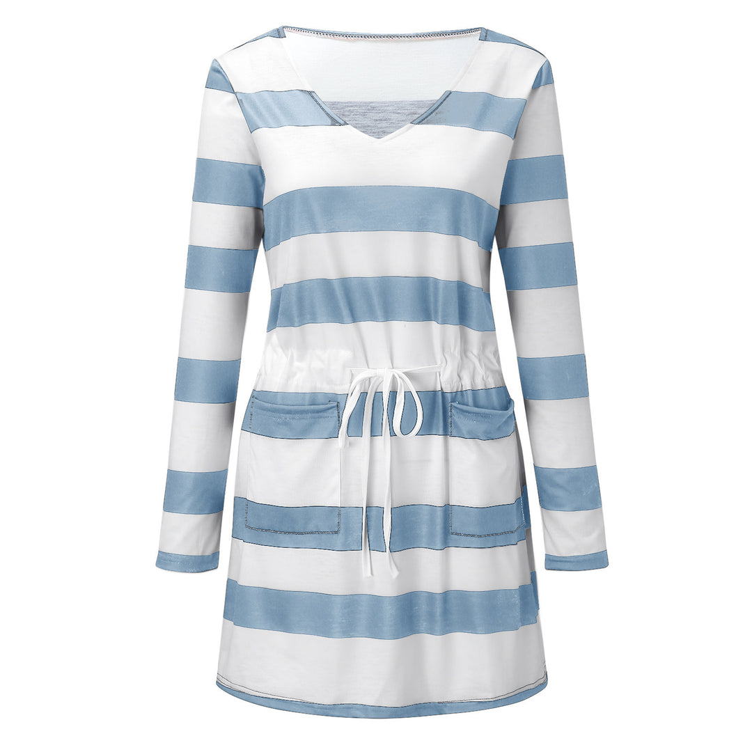 Color block shift dress for women with adjustable waist Lune London
