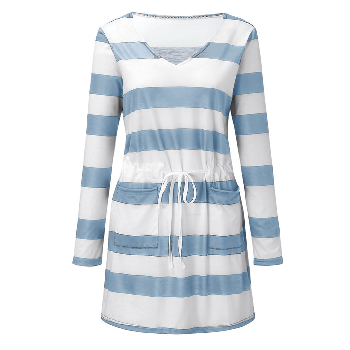 Color block shift dress for women with adjustable waist Lune London
