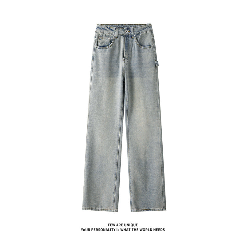 High-waisted loose fit men's jeans with practical pockets Lune London
