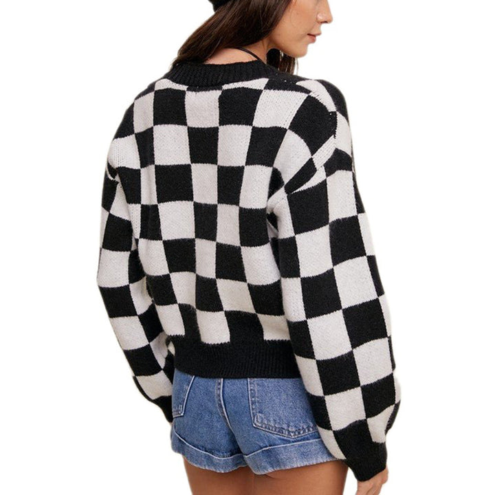 Ladies Chic and Stylish Checked Vest
