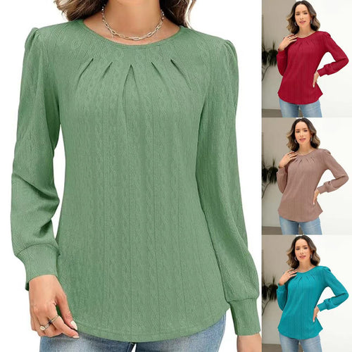 Ladies' blouse stylish with decorative draping Amarae