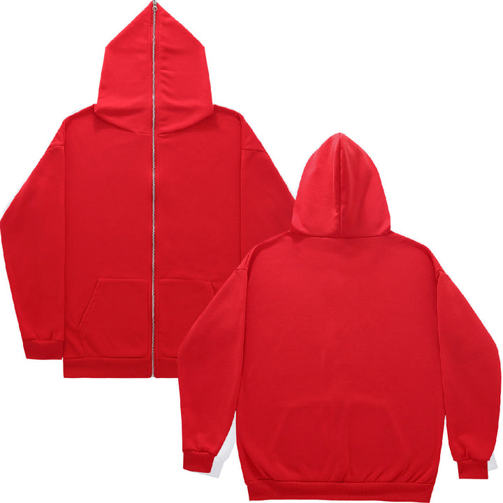 Ladies leisure hoodie with zip closure and practical side pockets Lune London