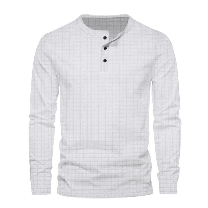 Men's long sleeve shirt with textured design Amarae