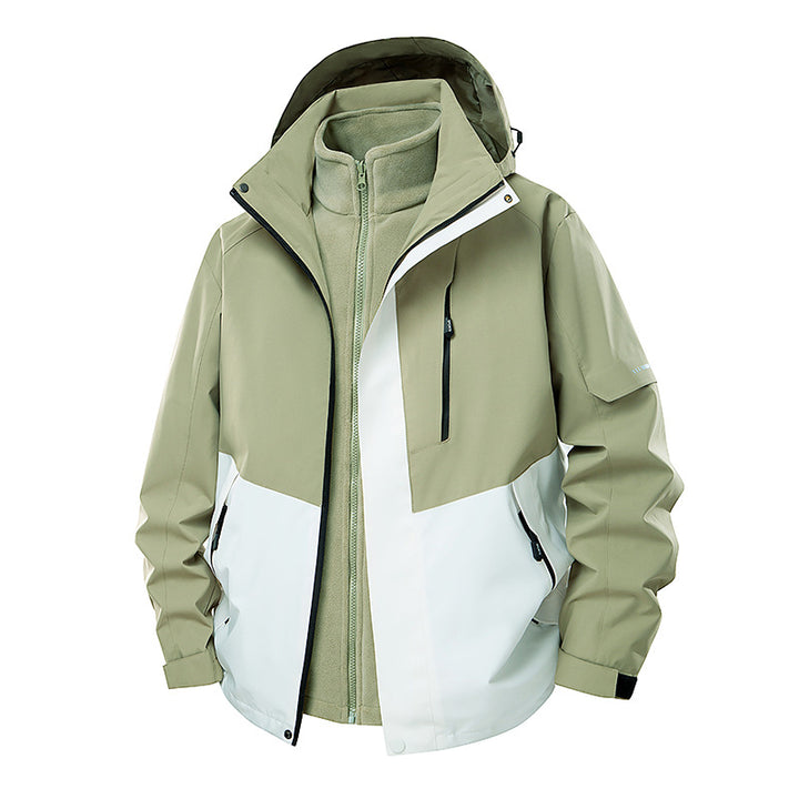 Women's double-layer softshell parka with removable fleece inner jacket Amarae