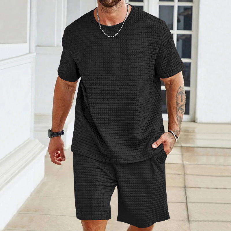 Casual short sleeve t-shirt and shorts set Lune London for men