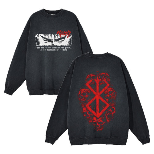 Women's sweatshirt with creative manga design and casual cut Amarae