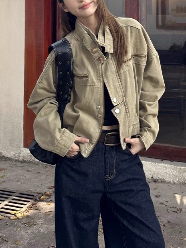 Amarae | Brown Bomber Jacket