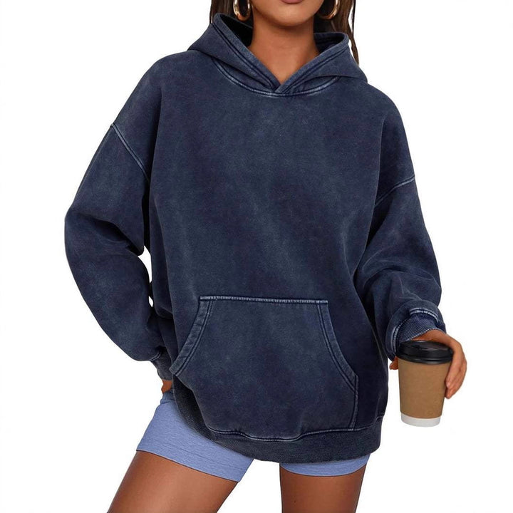 Lune London Cozy Oversized Sweater for Women with a Practical Kangaroo Pocket