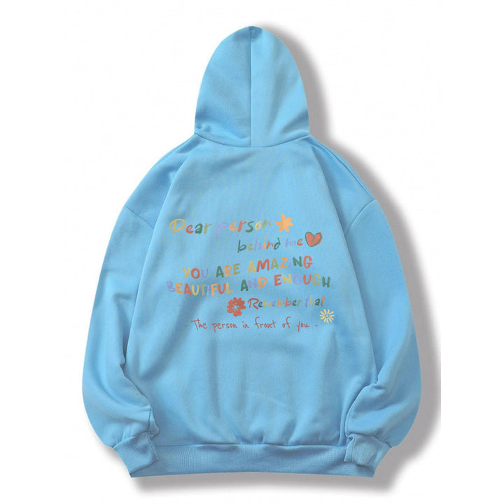 Women's Hooded Sweatshirt with Motivational Print and Comfortable Fit Lune London