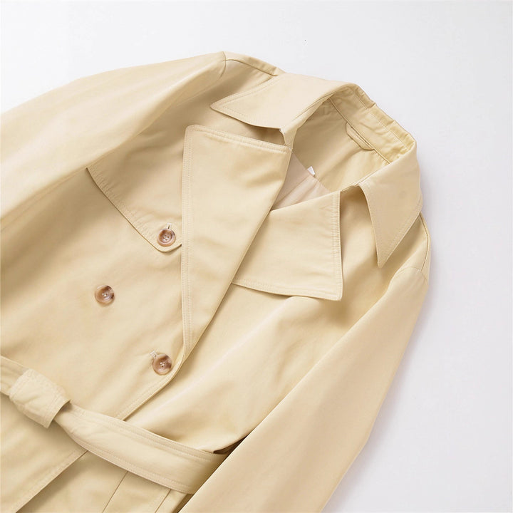 Classic trench coat for women with belt and double-breasted buttons Lune London