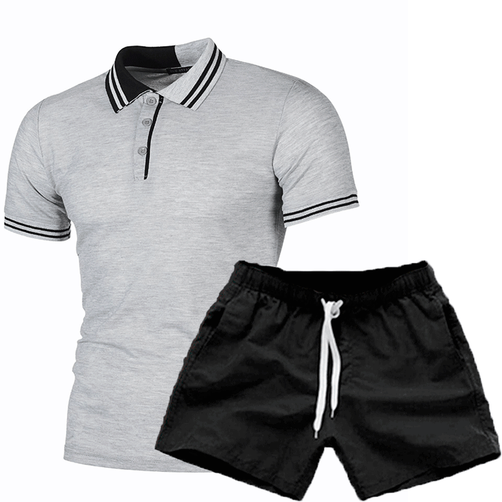 Men's polo set and shorts with trendy design and functional comfort Lune London