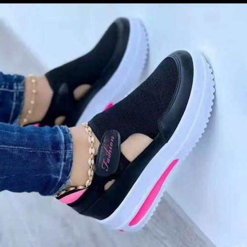 Ladies Lightweight Breathable Slip-On Sneakers Amarae