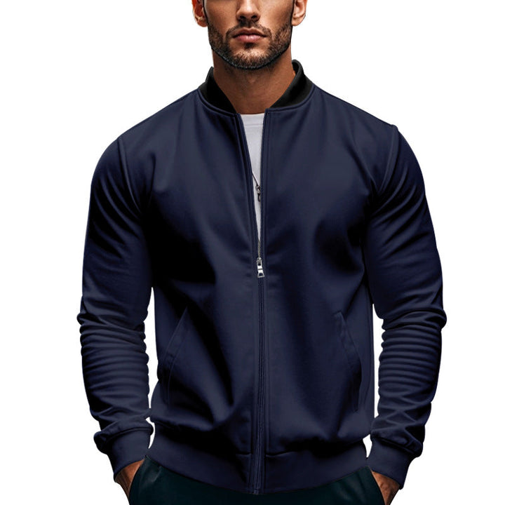 Men's Sporty Bomber Jacket with High Collar Lune London