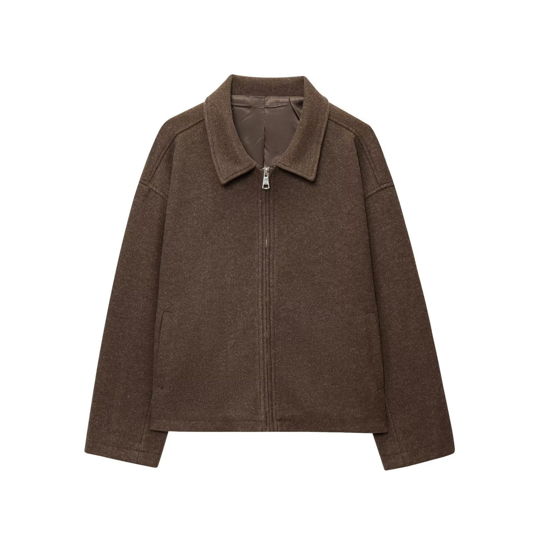 Veste oversize décontractée pour femmes en matériau doux Chic & Stil