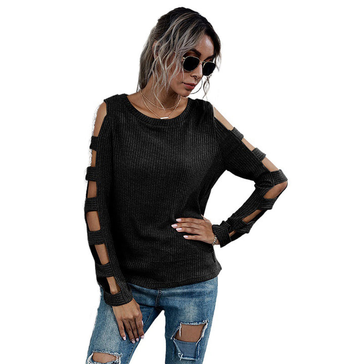 Women Ribbed Sleeveless Décolleté Top Lune London