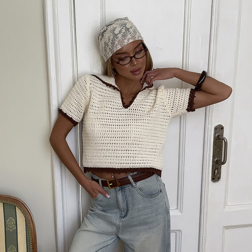 Loose crochet sweater for women Amarae