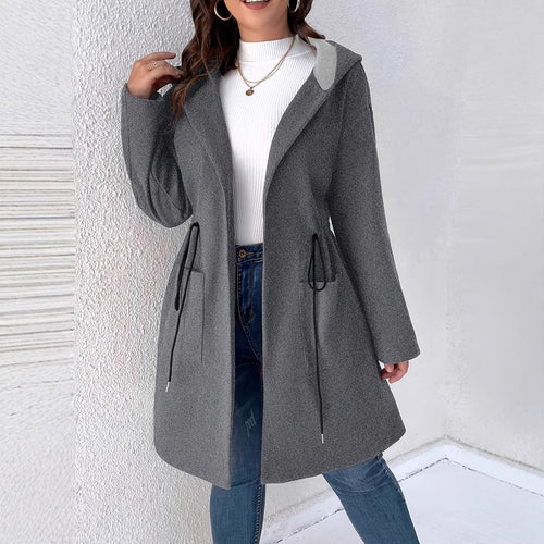 Ladies comfortable transition jacket with hood and drawstring Amarae