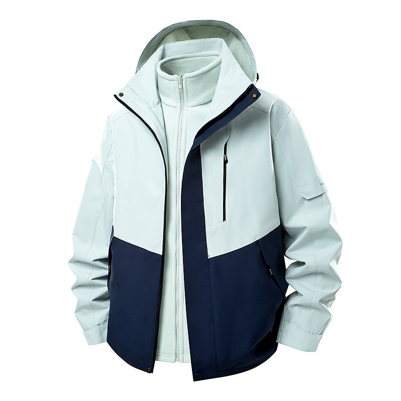 Women's double-layer softshell parka with removable fleece inner jacket Amarae