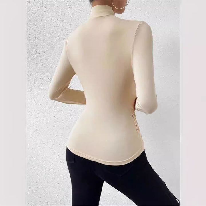 Long sleeve blouse for women with a refined wrap design Lune London