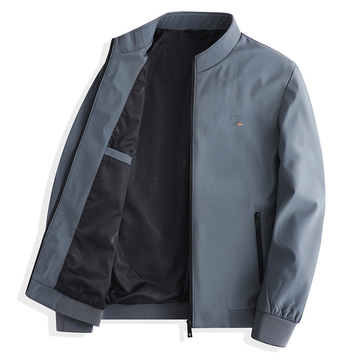 Fashionable men's transition jacket with functional zips Lune London