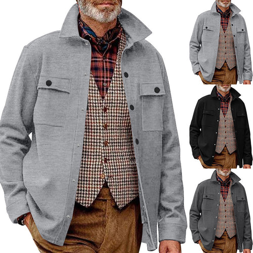 Flannel shirt for men with two chest pockets Amarae